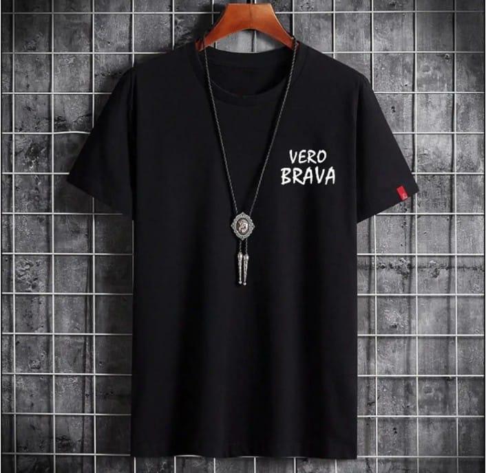 VERO BRAVA PRINTED T SHIRTS FOR BOYS BLACK COLOUR