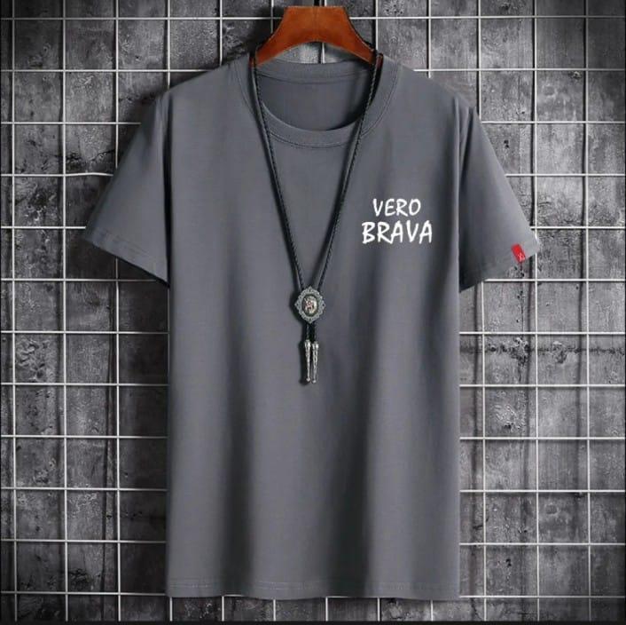 VERO BRAVA PRINTED T SHIRTS FOR BOYS GREY COLOUR