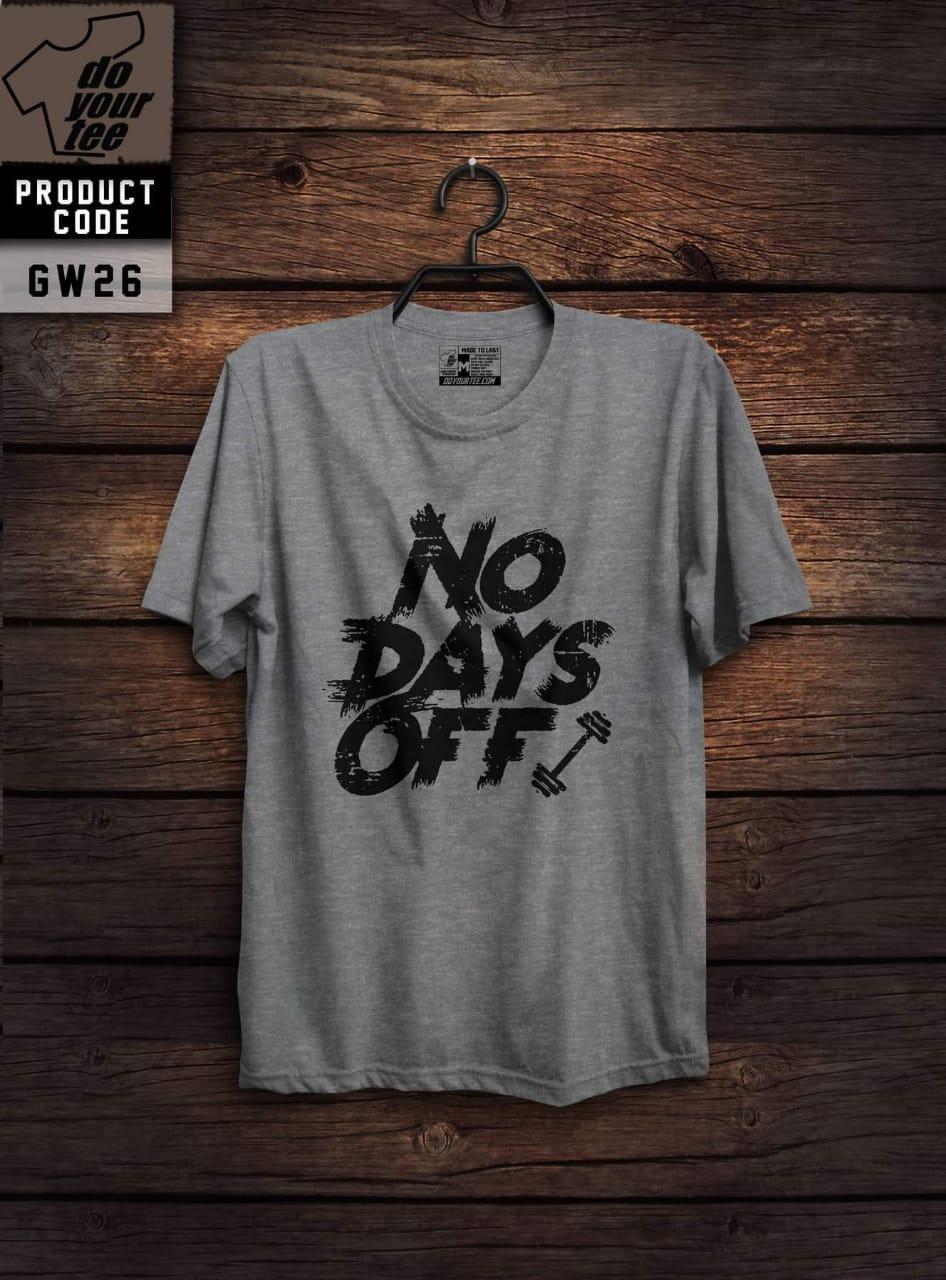 NO DAYS OFF PRINTED T SHIRTS FOR BOYS