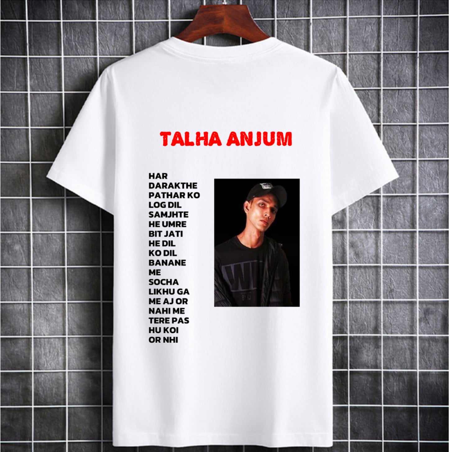 TALHA ANJUM PRINTED T SHIRTS FOR BOYS WHITE COLOUR