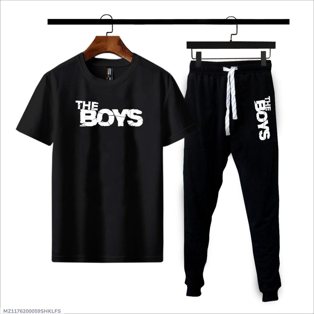 MEN'S COTTON JERSEY PRINTED TRACK SUIT